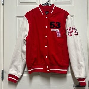 Letterman Jacket - Red and White